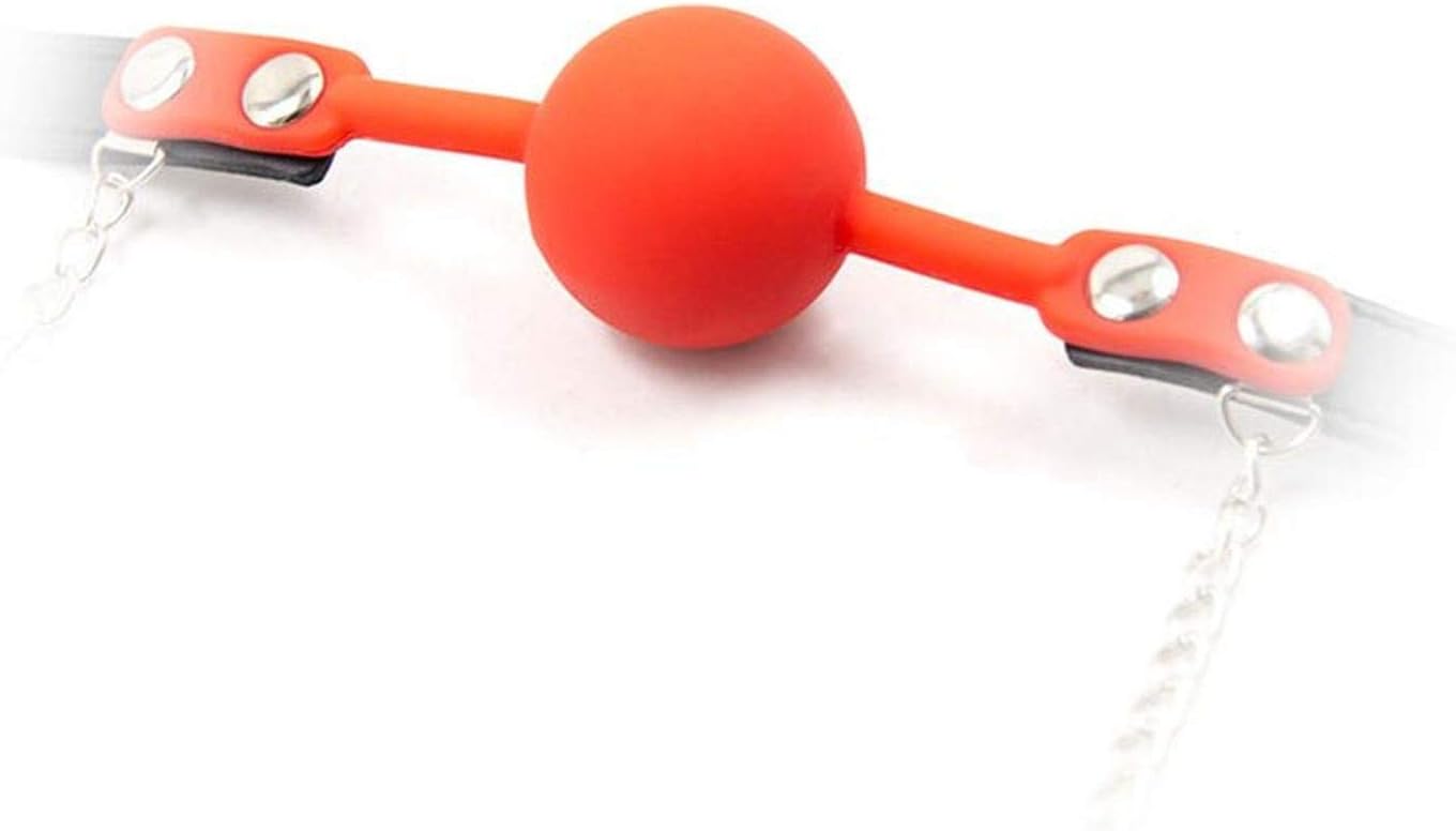 Gag-Ball mit Nippelklemmen-Set für Bondage, Gag-ball mit Nippelklemmen