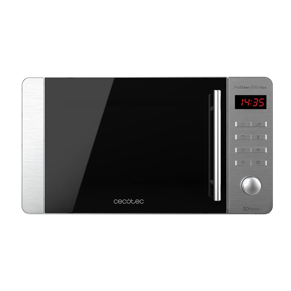 Mikrowelle Pro Clean 5010 mit Grill und Timer, 20 L Inox-spiegel