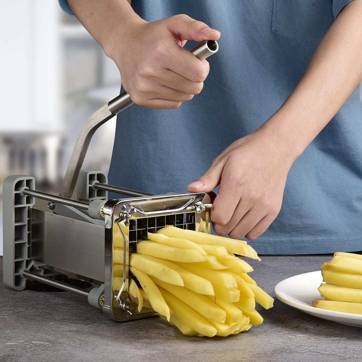 Pommes Frites Schneider, Kartoffelschneider, 12mm Klinge