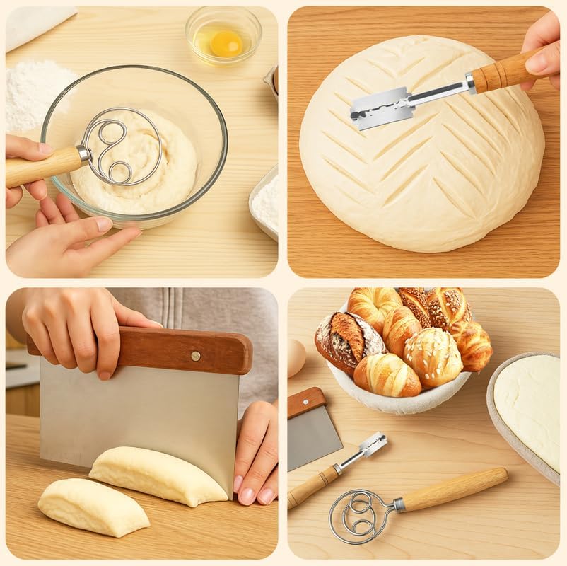 10-teiliges Gärkörbchen-Set für Einsteiger, L