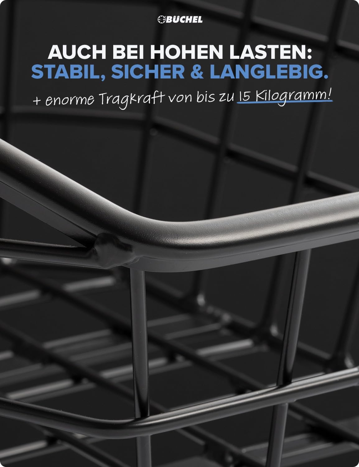 Fahrradkorb Jumbo inkl. Befestigungsmaterial