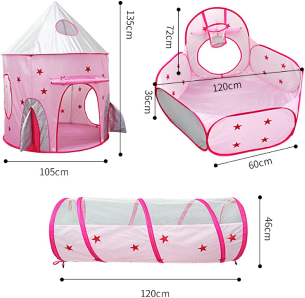 Spielzelt-Set, Rosa Rakete