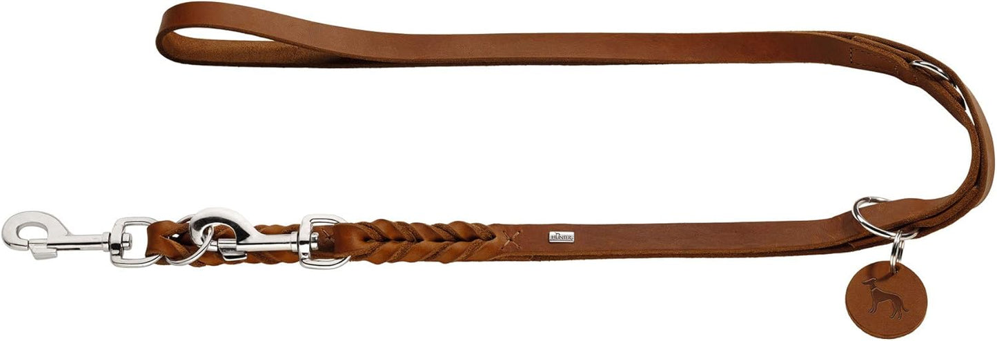 Solid Education Hundeführleine, 1.3 x 200 cm cognac