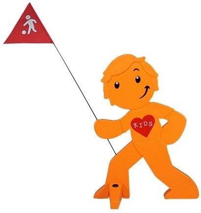 Reflektierender Warnaufsteller für Kindersicherheit, 1x Orange