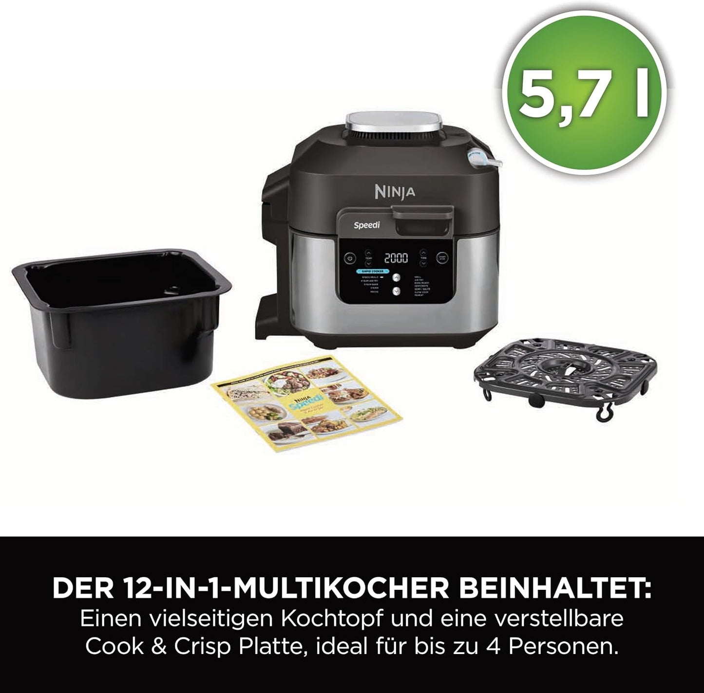 Speedi 12-in-1 Multikocher & Heissluftfritteuse ON500EU