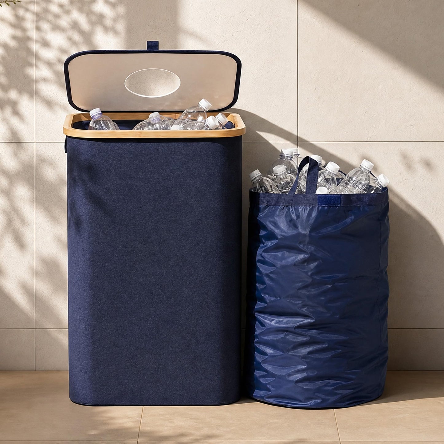 Pfandflaschen Sammelbehälter, Blau