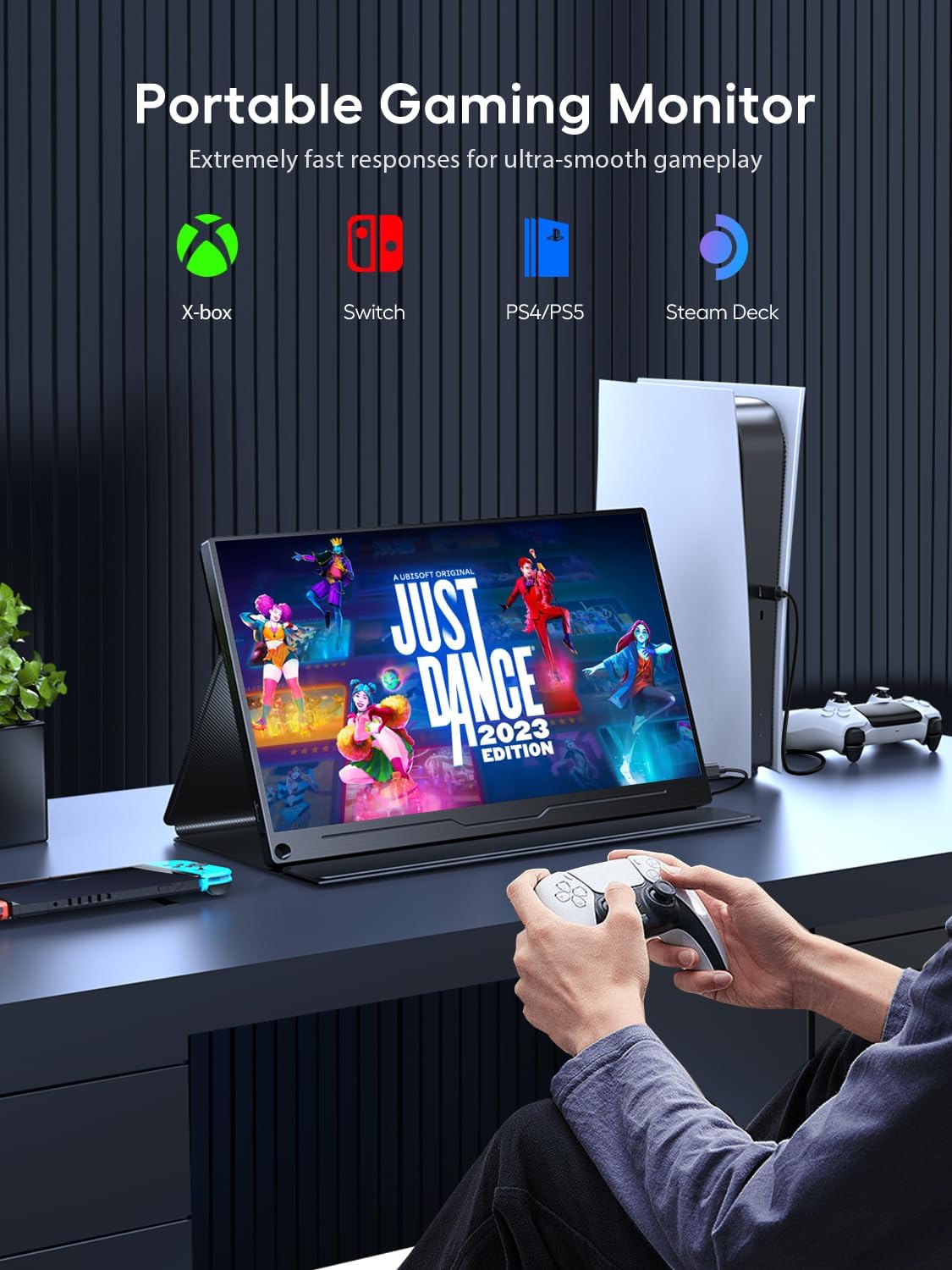 Tragbarer Full HD Monitor, 18.5"