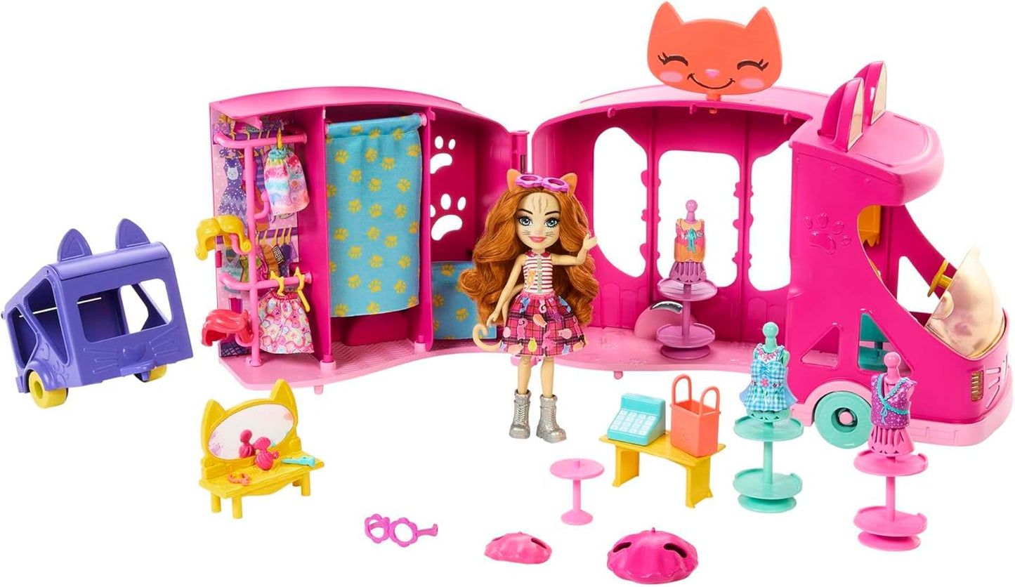 Glam Party Modewagen-Spielset mit Puppe und Zubehör, Glam Party, Puppe und Zubehör, Modewagen-Spielset