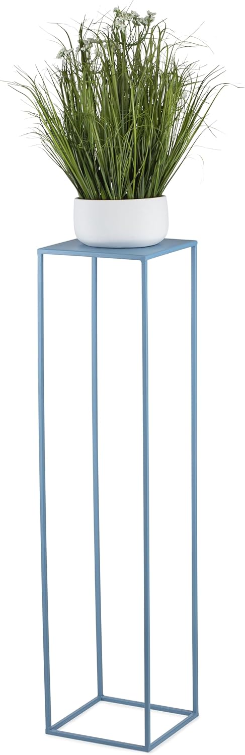 Loft-Stil Blumenständer, 100 cm Hoch, Blau 100 cm