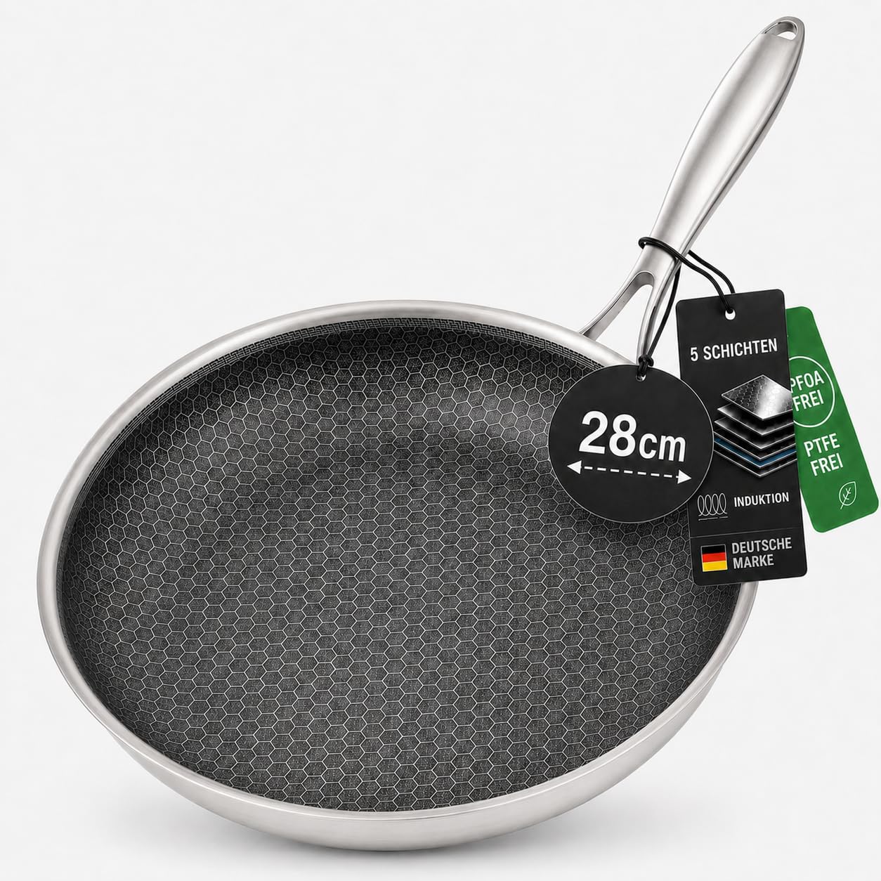 Wabenpfanne für alle Herdarten, 28 cm