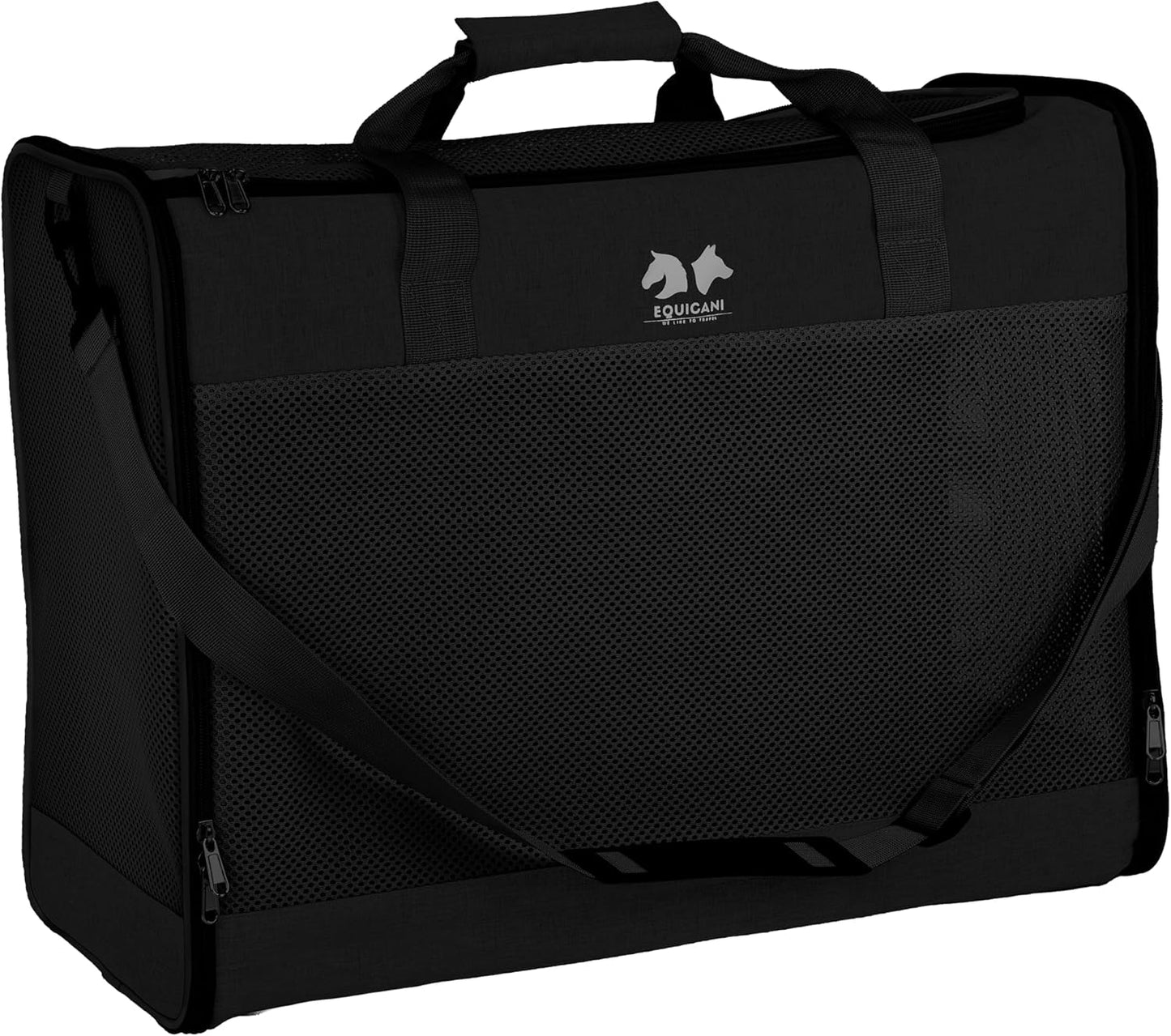 Faltbare Hundetasche, schwarz