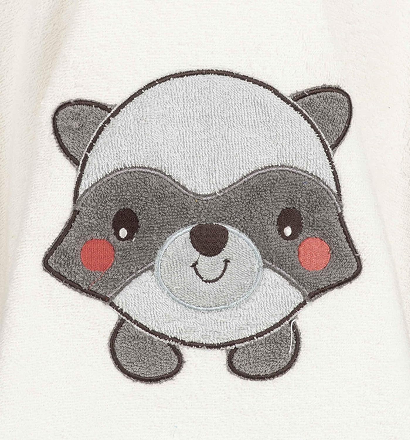 Badeponcho mit Kapuze, 1-3 Jahre (1er Pack) Creme - Waschbär