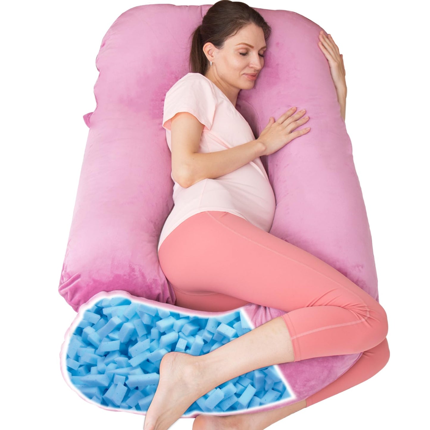 Schwangerschafts- und Stillkissen aus Memory-Schaum, Light Purple Memory-Schaum
