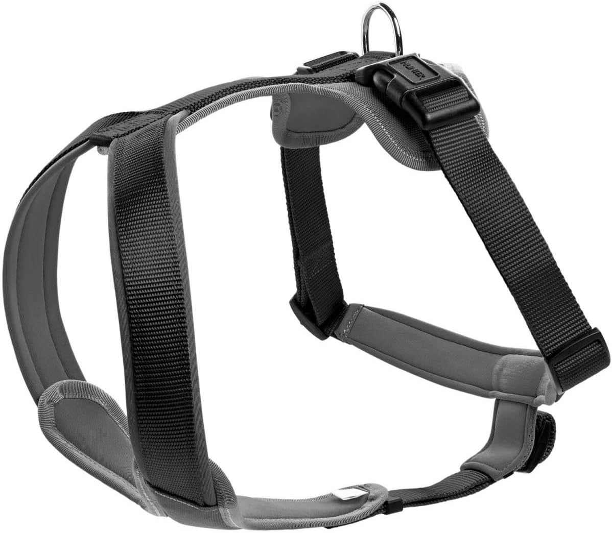 Hundegeschirr, schwarz/grau, 42 - 53 cm
