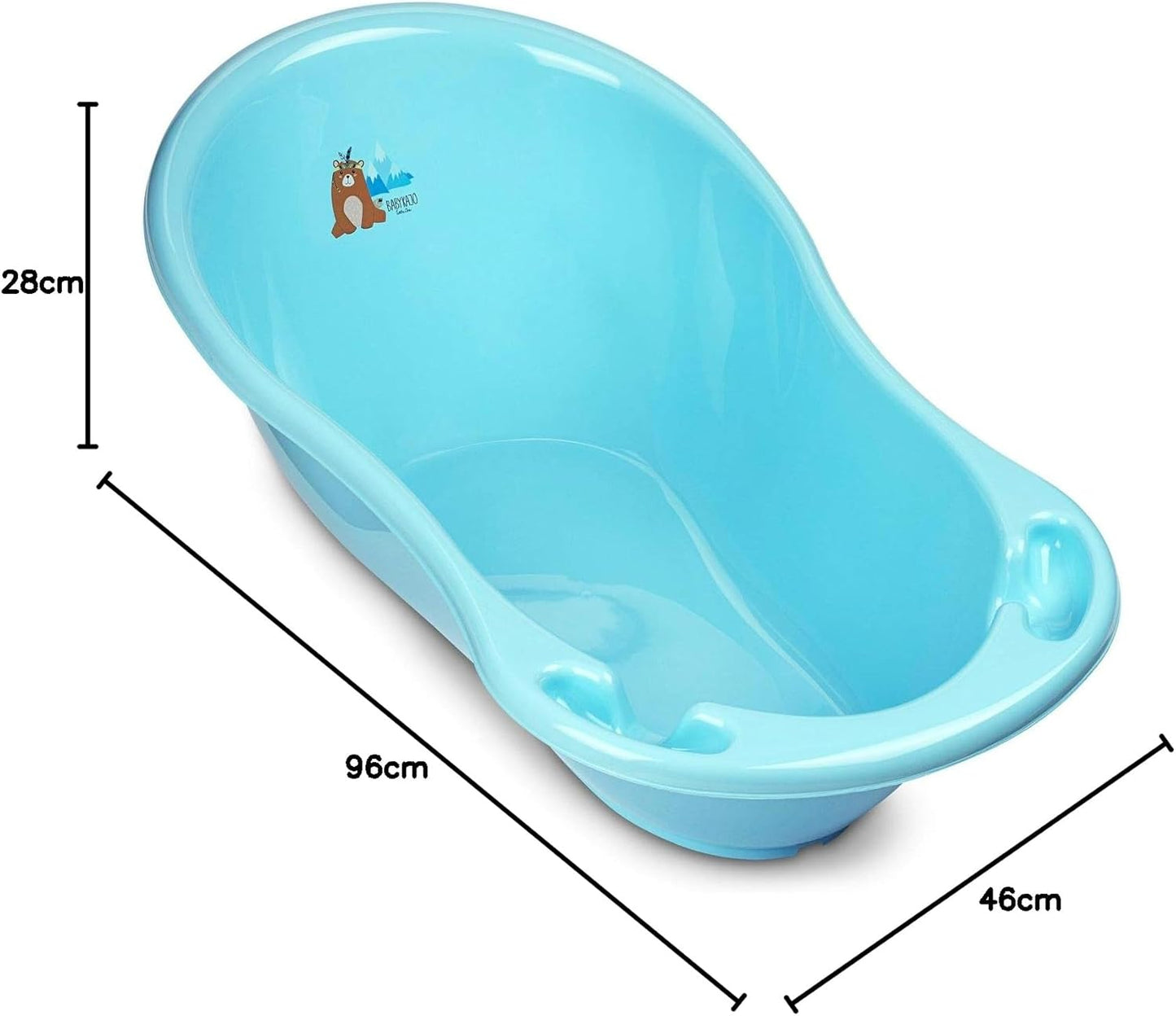 Babybadewanne, 1 - Set Bärchen - blau