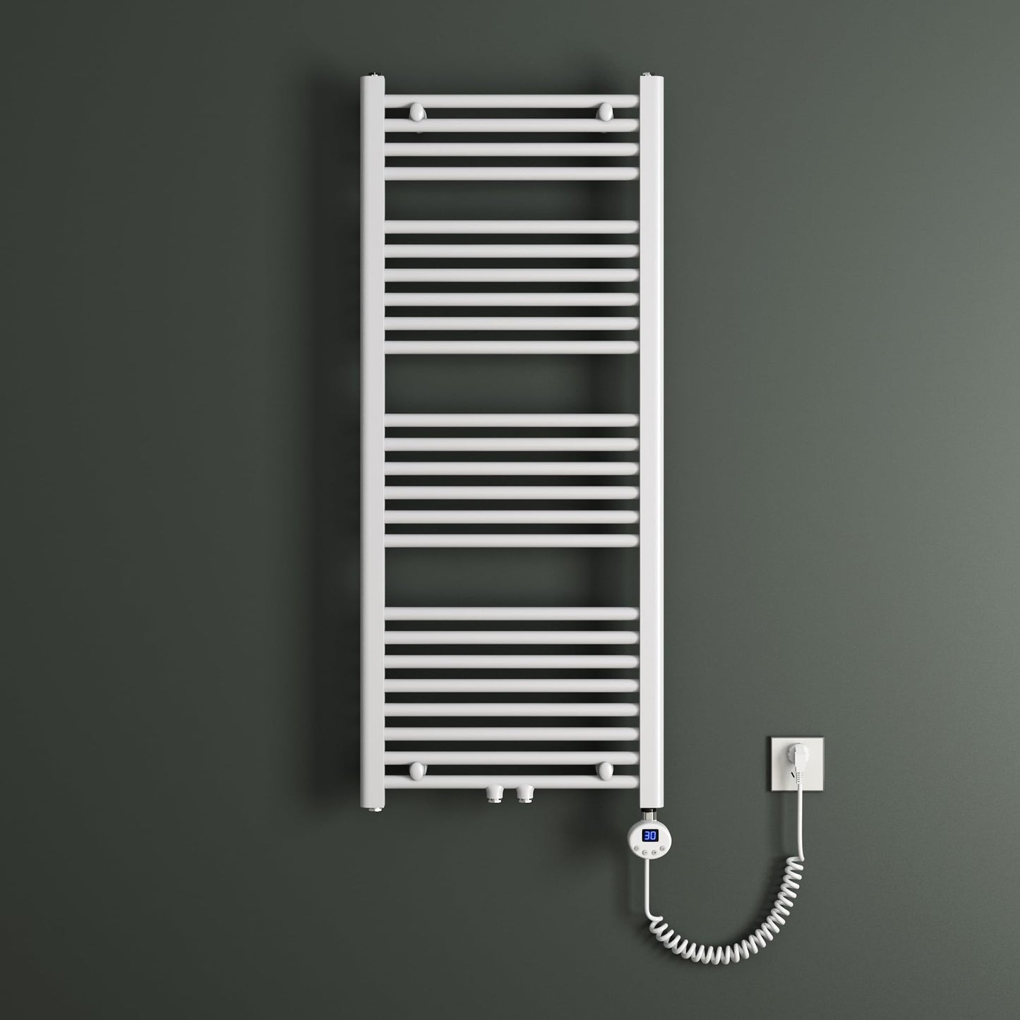Badheizkörper mit Heizstab, 50x120cm Weiss