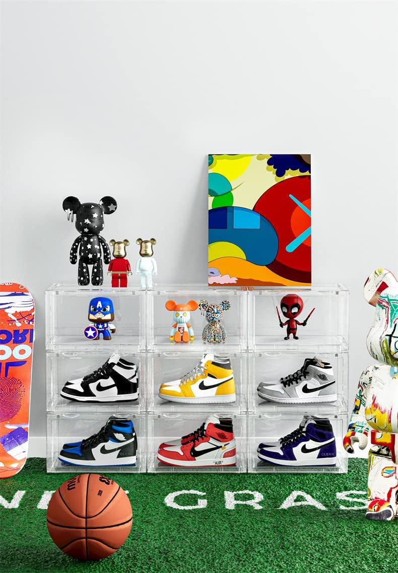 Schuhaufbewahrungsboxen-Set, 6x Durchsichtig klar-Typ H