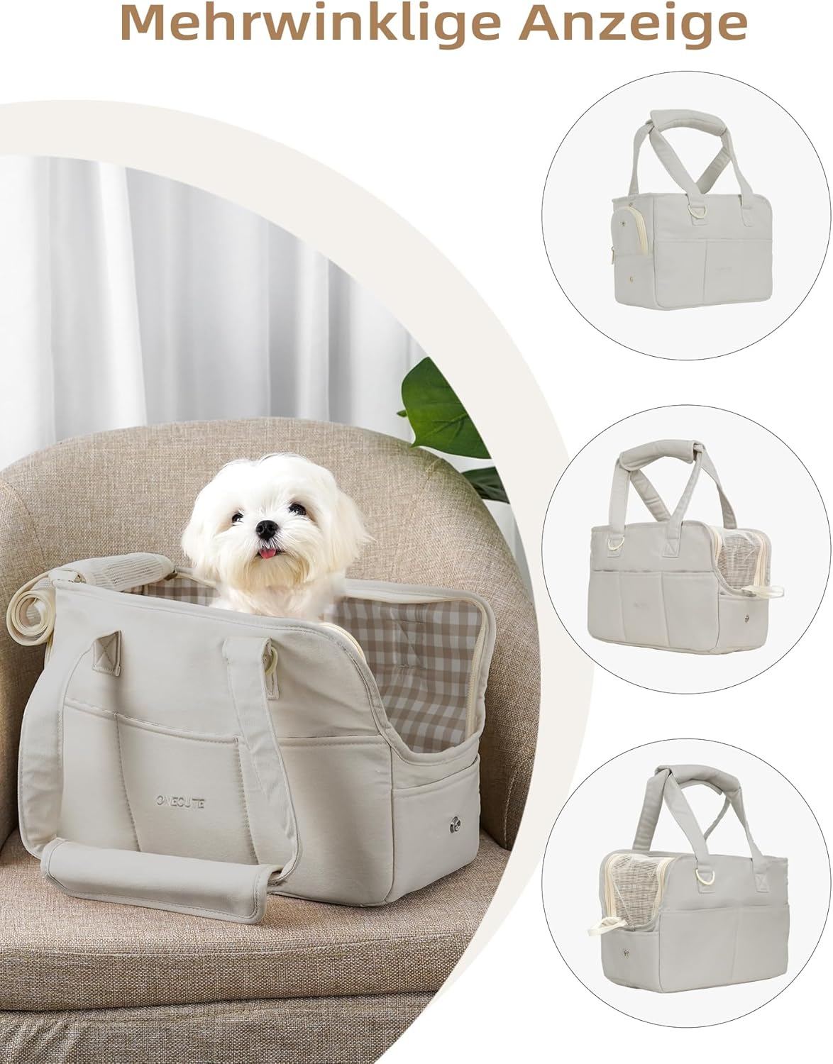 Hundetragetasche, 34 * 16 * 25 cm|Gray