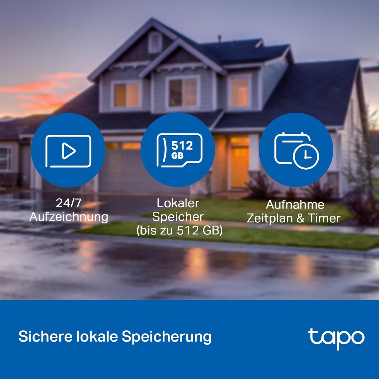 Tapo C500 FHD 360° Outdoor Kamera MicroSD, 2MP 360°
