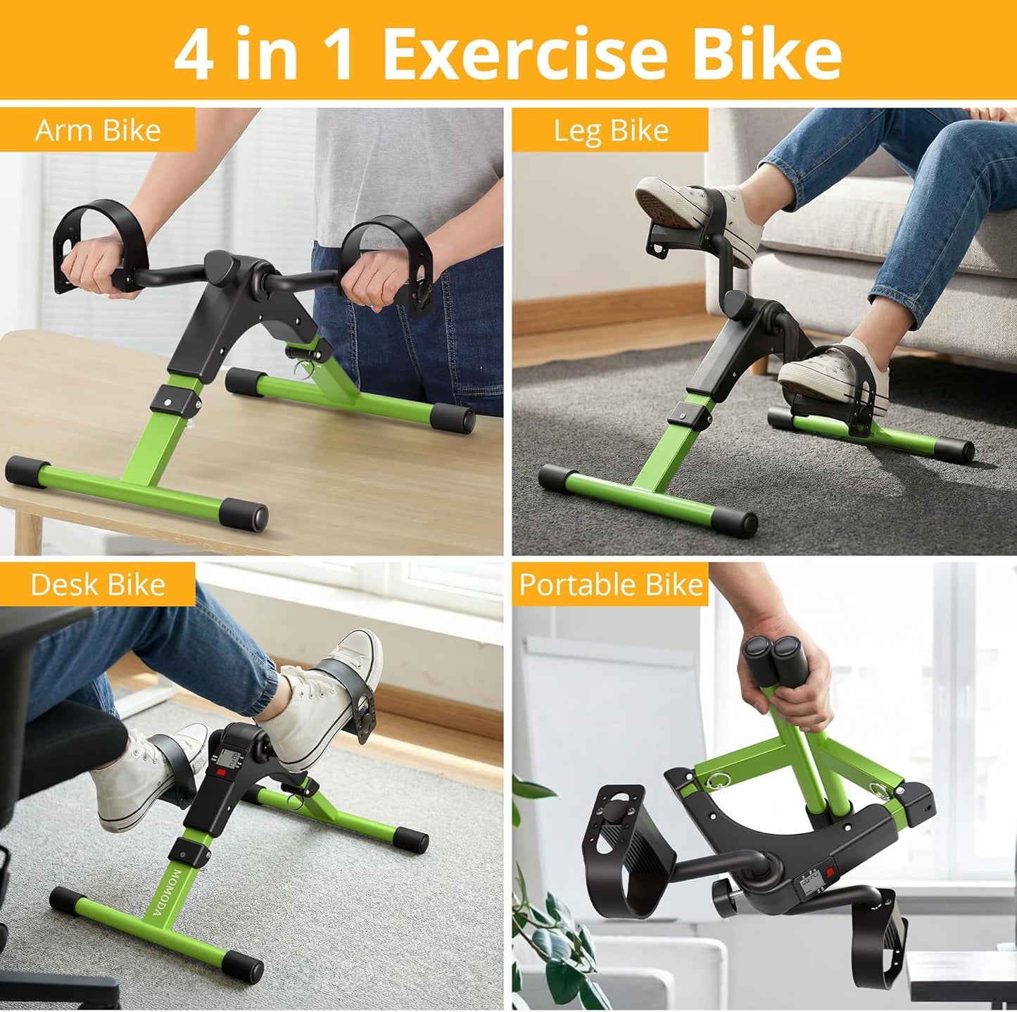 Pedaltrainer mit LCD-Monitor, Grün