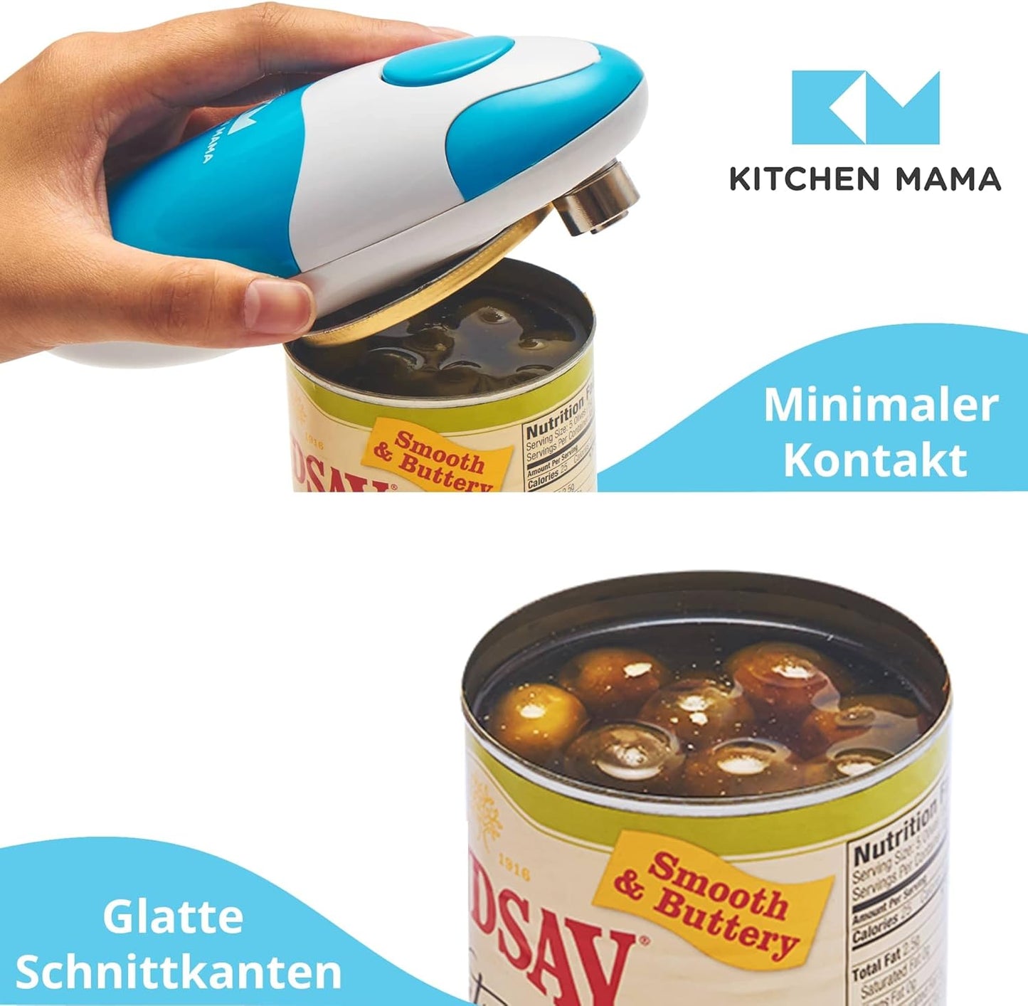 Elektrischer Dosenöffner, Blau