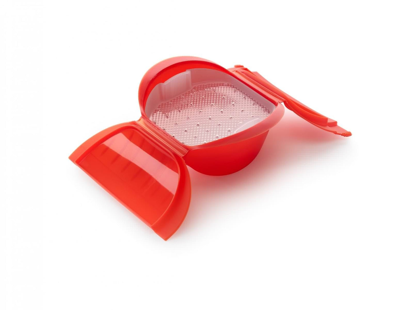Dampfbox mit Einlegeboden, Rot 1000 ml