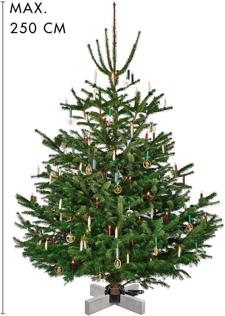 Christbaumständer mit Fusspedal- und Einseiltechnik