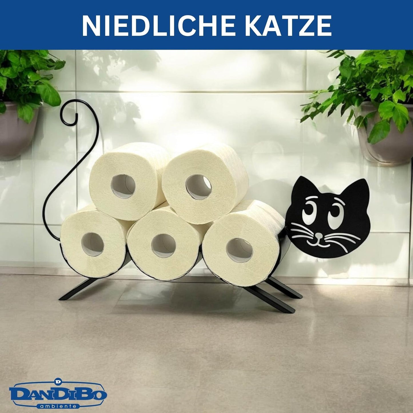 Toilettenpapierhalter Katze