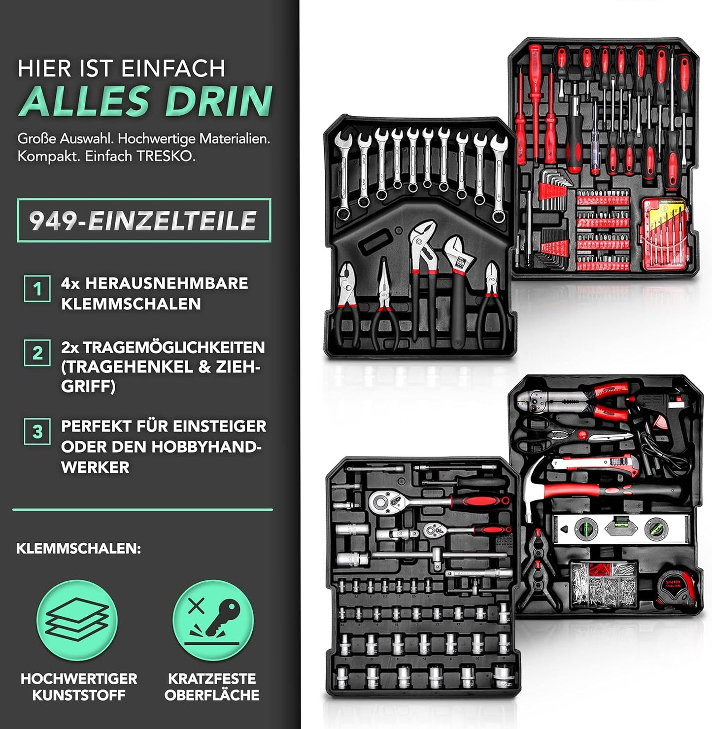 Werkzeug Set, Schwarz