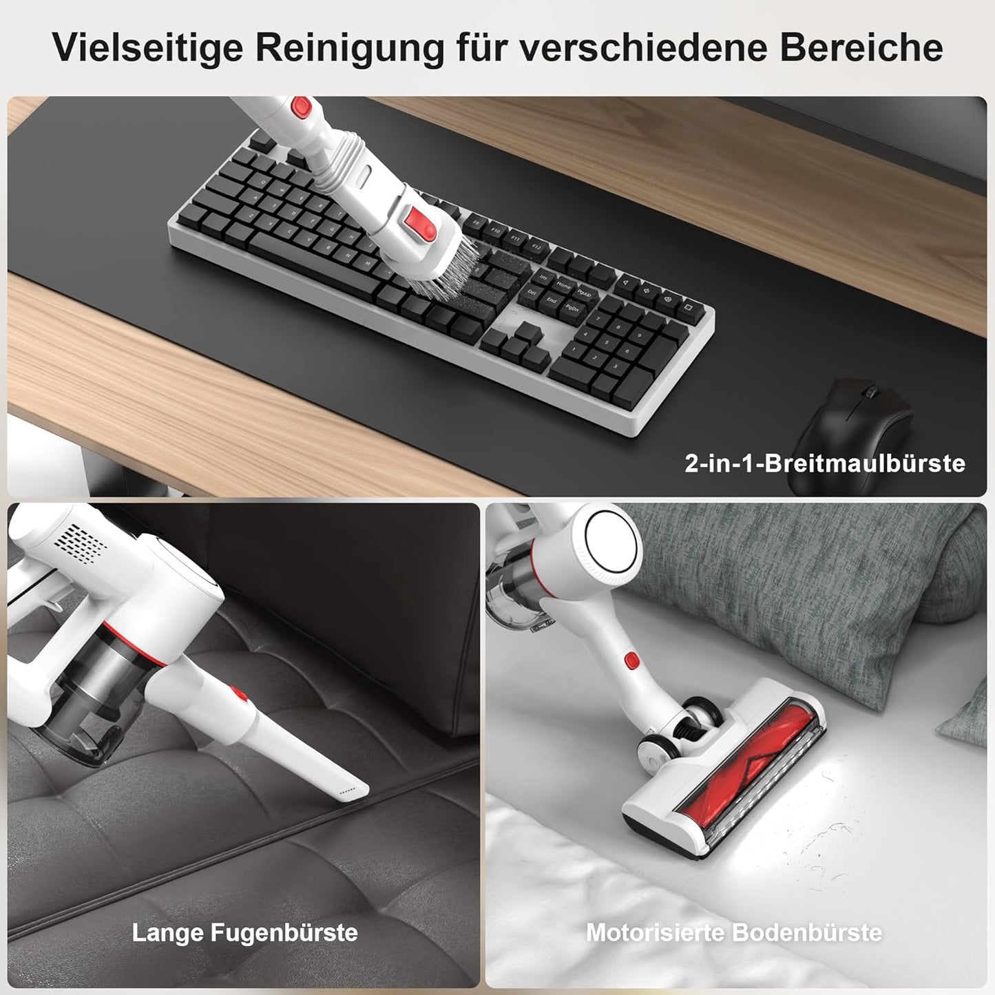 Akkustaubsauger P9-W mit LED-Display, S Vacuum Cleaner Set(S)