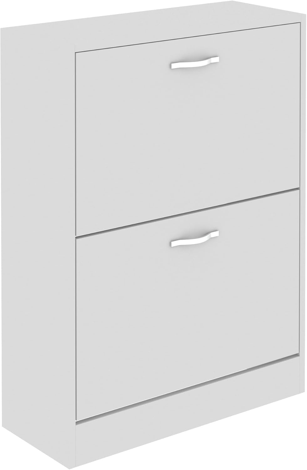 Schuhschrank mit 2 Schubladen, Weiß