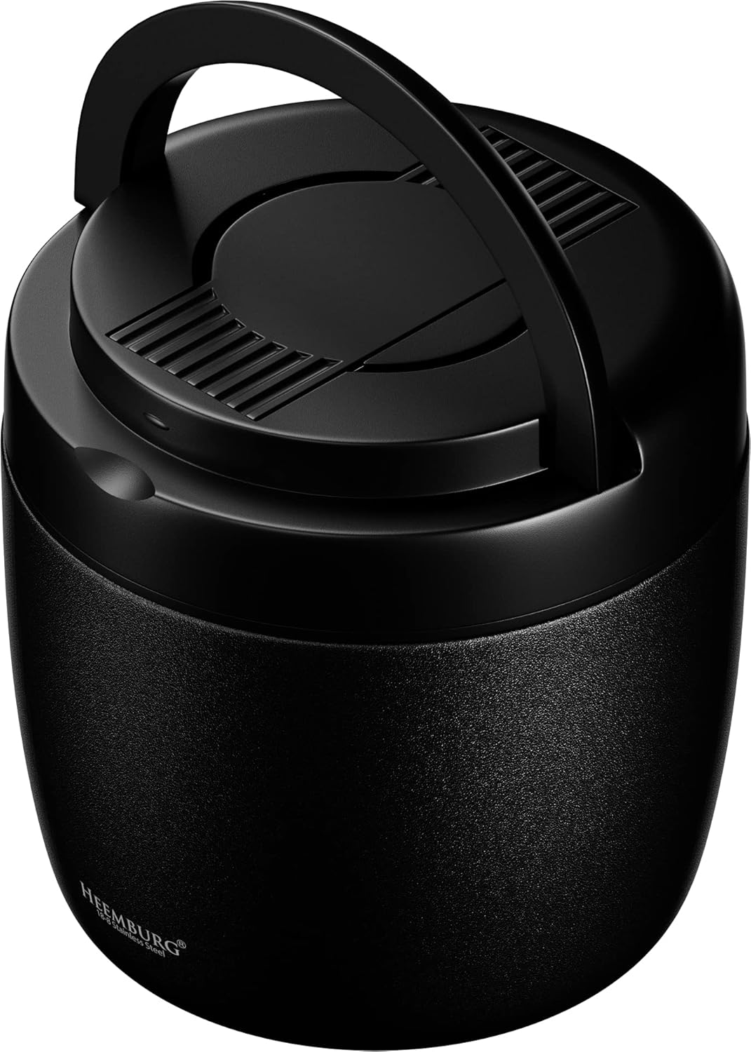 Thermobehälter für Essen, isolierte Lunchbox 1L, Schwarz 970 ml