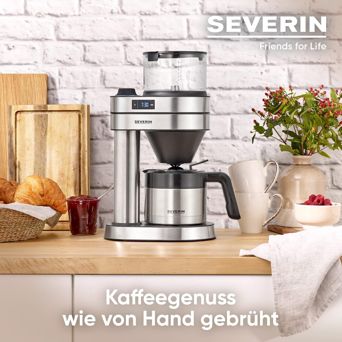 Caprice Filterkaffeemaschine mit Thermokanne und Timer