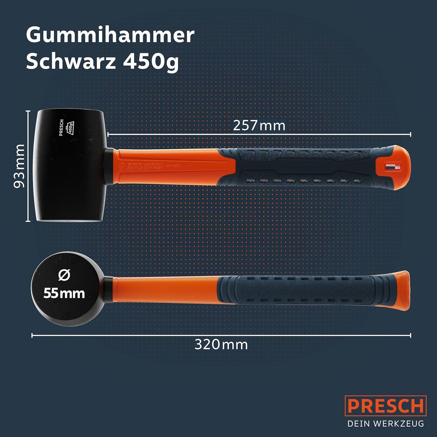 Gummihammer, Schwarz