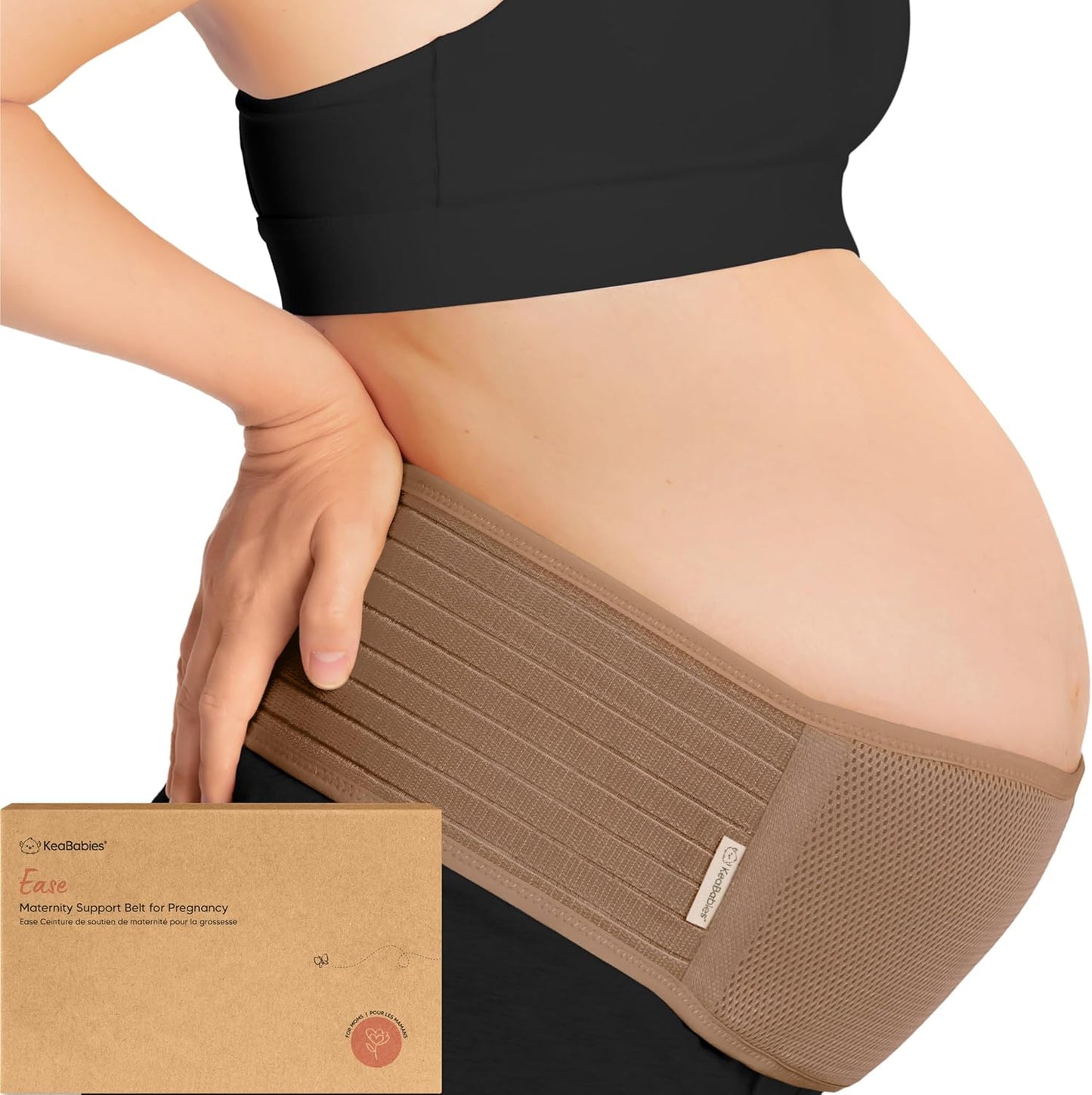 Schwangerschafts-Stützgürtel, Warm Tan M/L, Bauchumfang 70-114cm