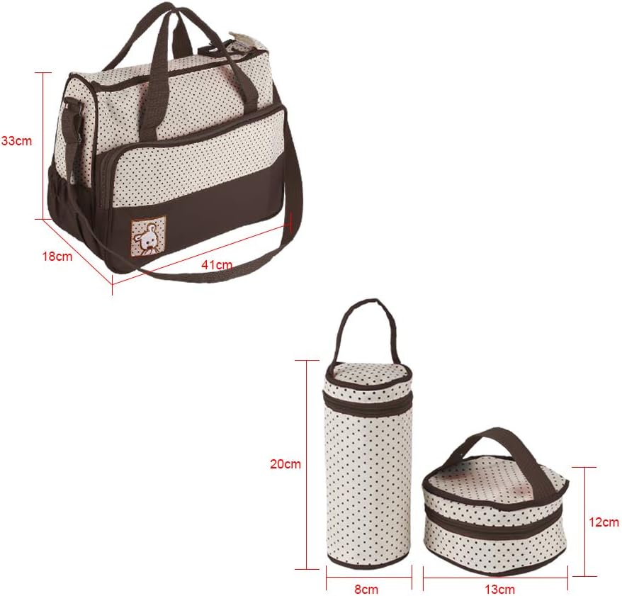 Wickeltaschen-Set, Schwarz