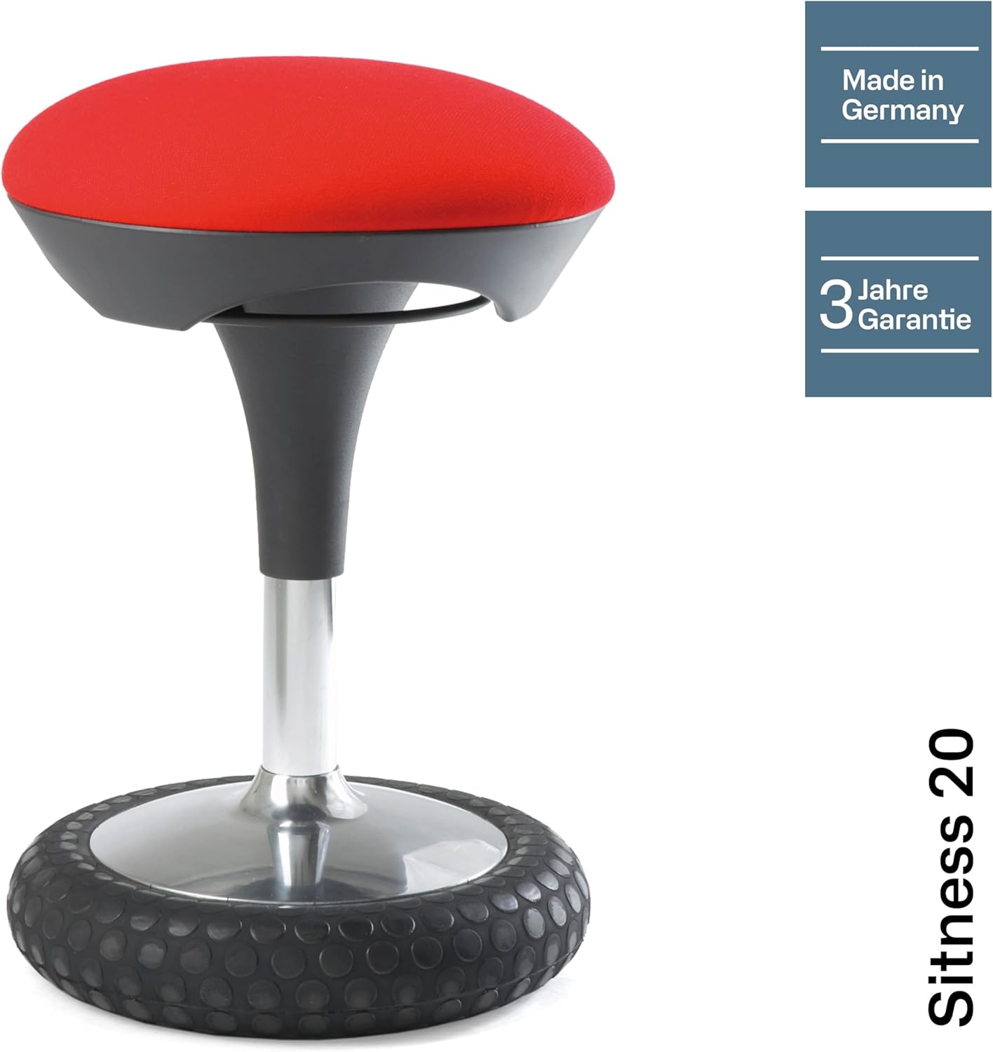Ergonomischer Bürohocker Sitness 20, Rot