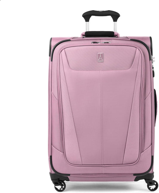 Erweiterbares Reisegepäck mit Spinner-Rädern, Checked-Medium 25-Inch Orchidee, Rosa, Violett