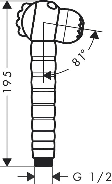 Kinderhandbrause Jocolino mit 2 Strahlarten, Krokodil Handbrause
