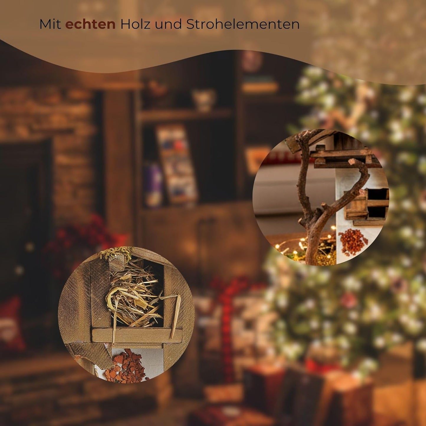Weihnachtskrippe, XXL Krippe 60 cm