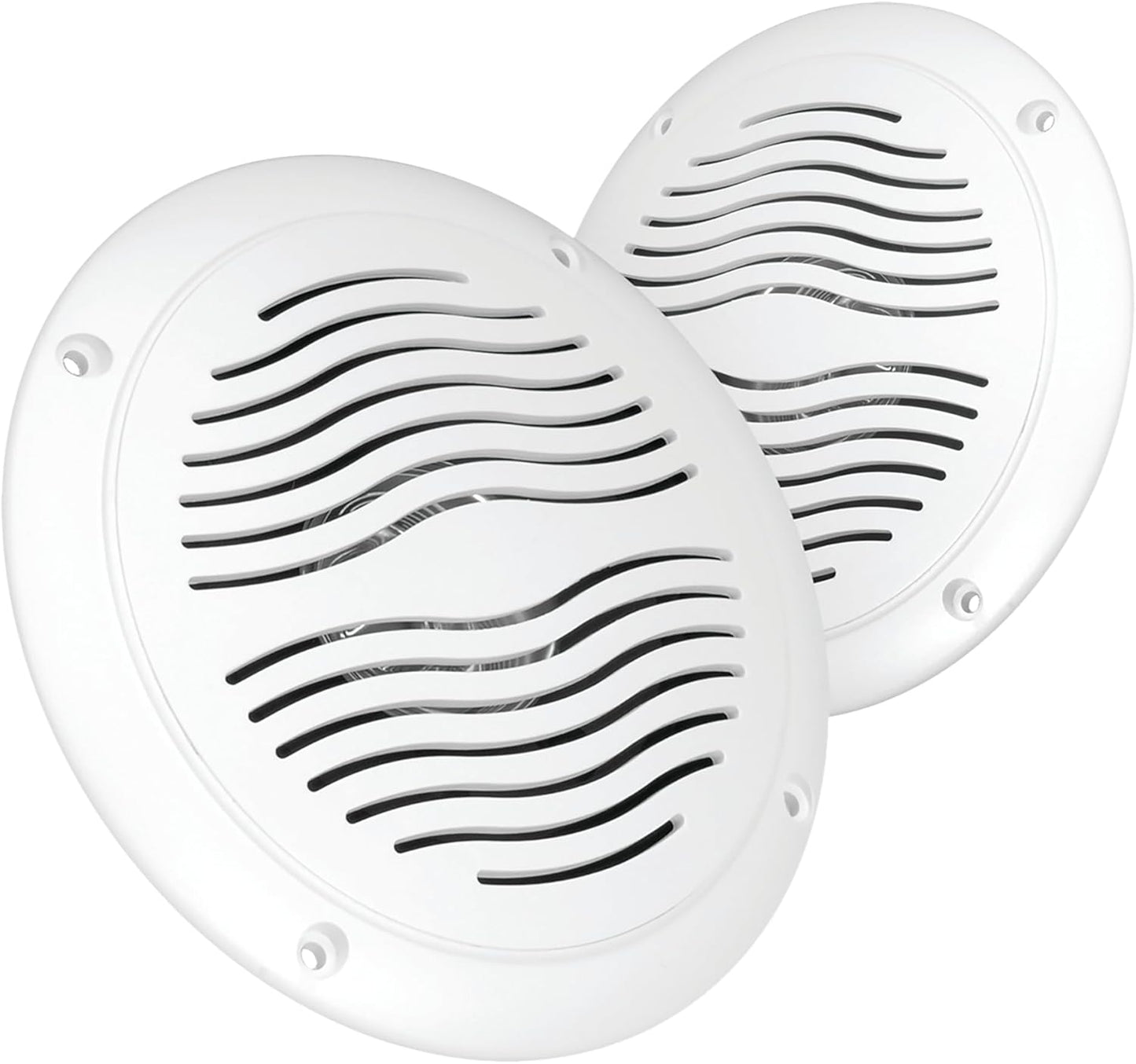 Wasserdichte Lautsprecher für Marine & Whirlpool, 2 Stück, weiß