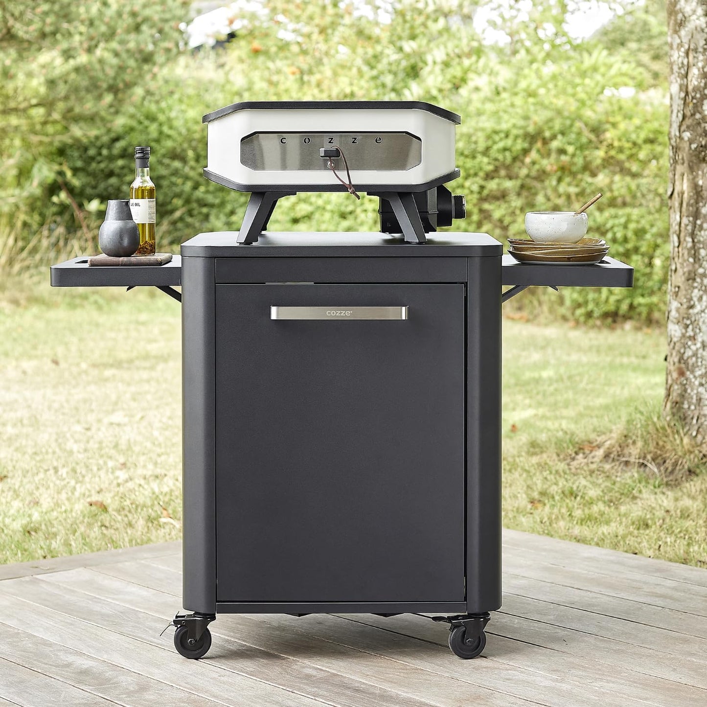 Tisch zu Plancha 600, 1-Tür B 117 x T 67 x H 83 cm
