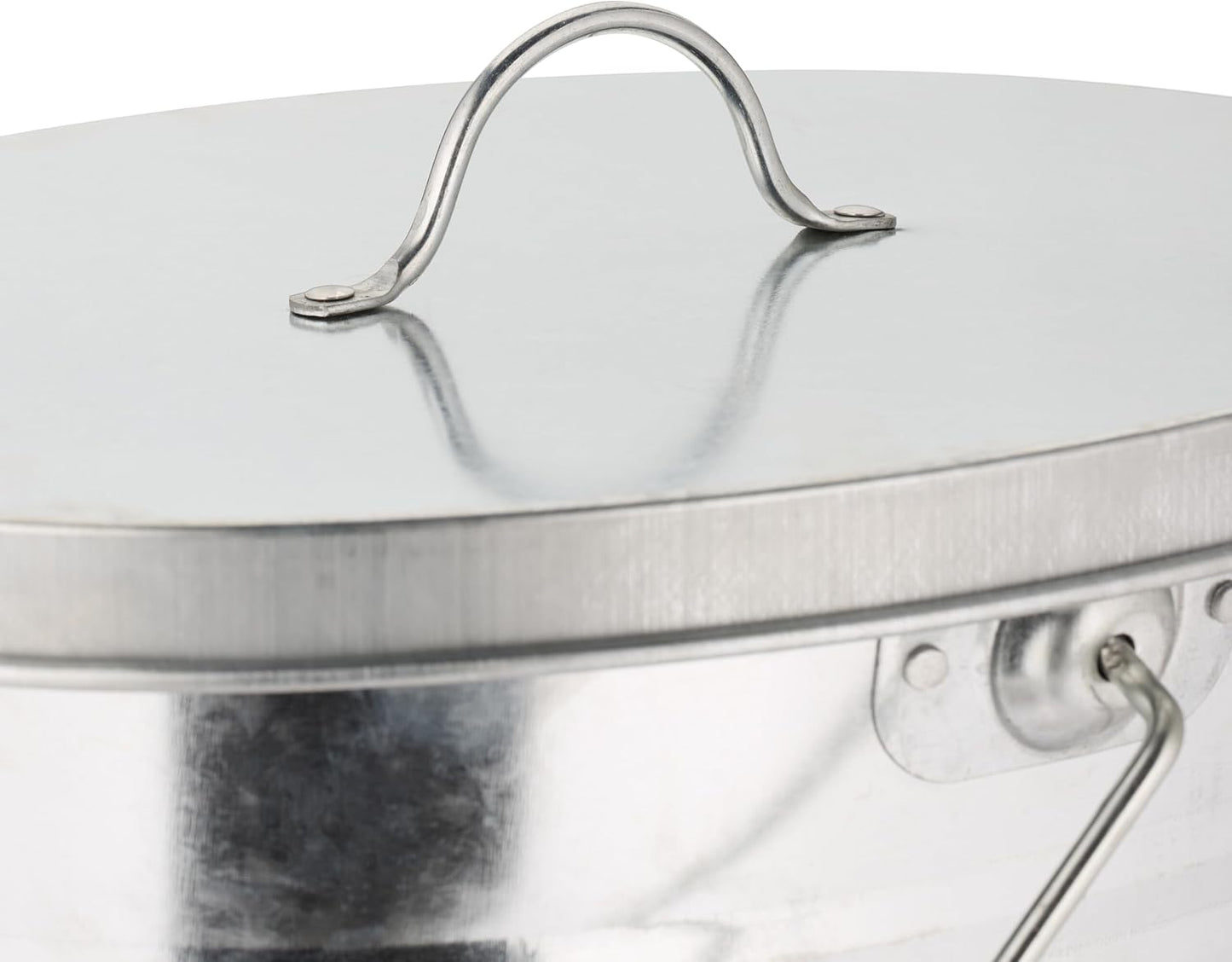 Ascheeimer mit Deckel, 12 l