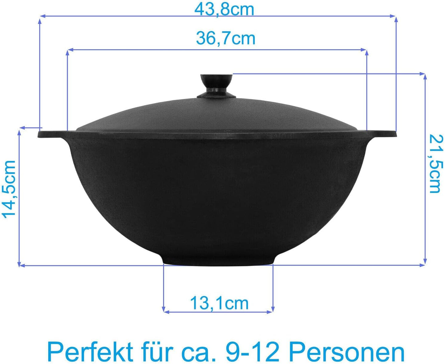 Kazan aus Gusseisen, 10 L