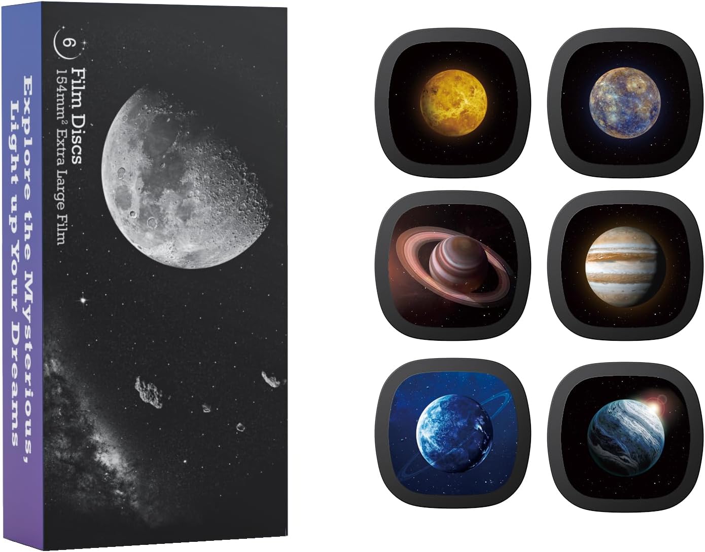 5k Ultra HD Discs Set für Galaxy Projektor, 6 Discs, Solar System 1