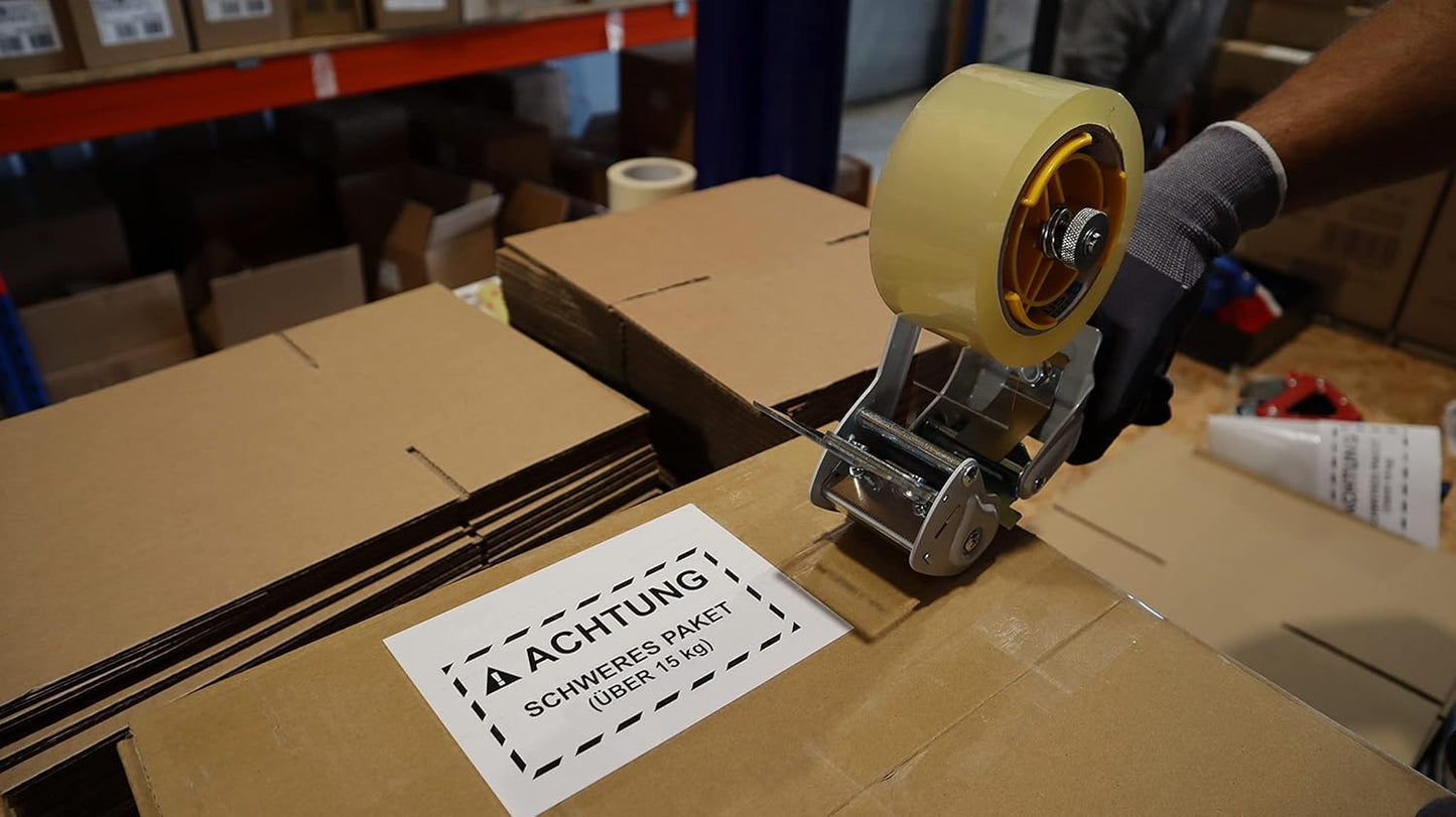 Verpackungs-Set mit Abroller & Klebeband, 2 Lager/-Industrie Abroller 01 - Transparent