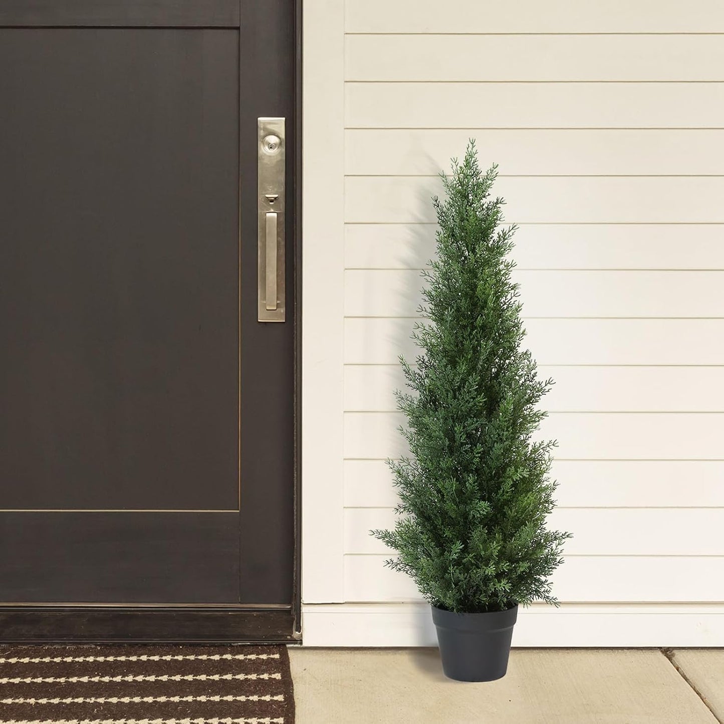 Künstliche Zedernbäume im Topf, 2er-Set, 2, 95 CM