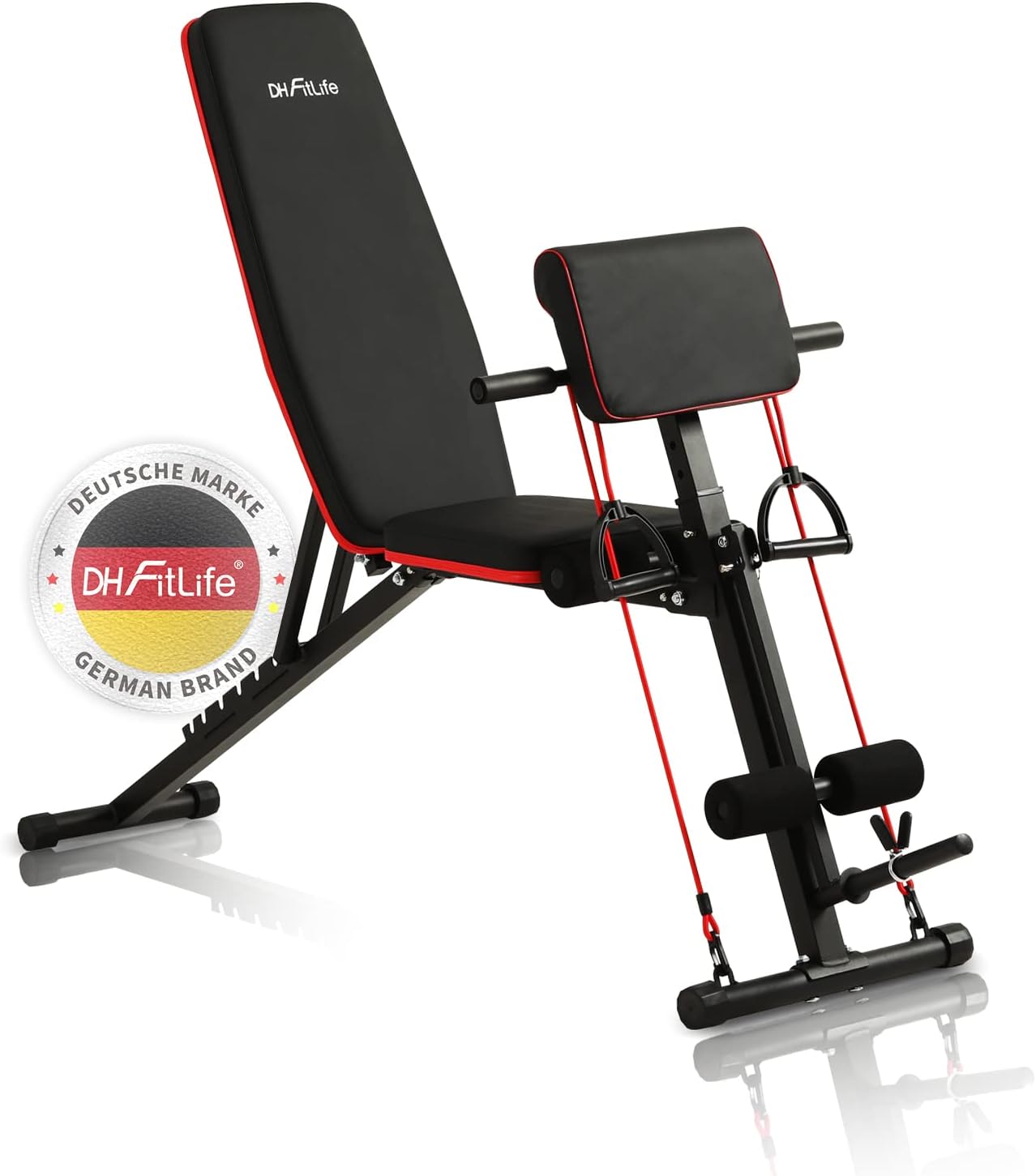 Trainingsbank, Modell 1 mit Curlbank und Beinstrecker
