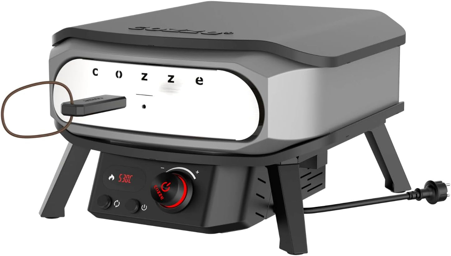 Elektrischer Pizzaofen mit Drehstein und Regler, 13" Electric