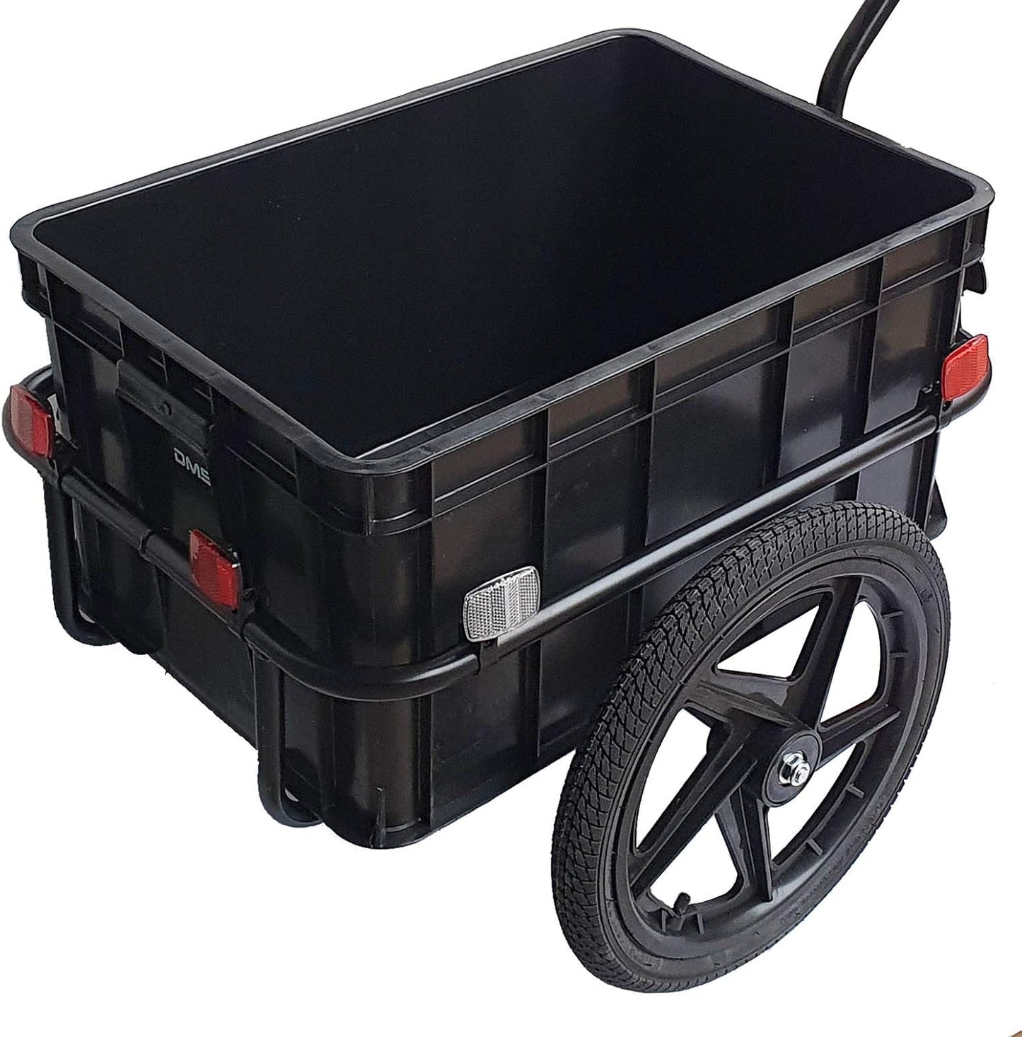 2-in-1 Fahrradanhänger & Lasten-Handwagen FH-01 mit Transportbox, Rot